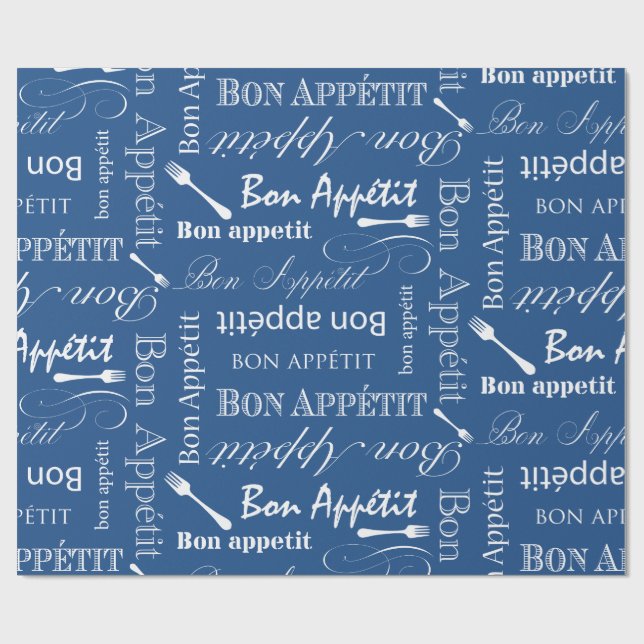 Papel De Regalo Cocinero del francés de los regalos de Appetit (Superficie plana)