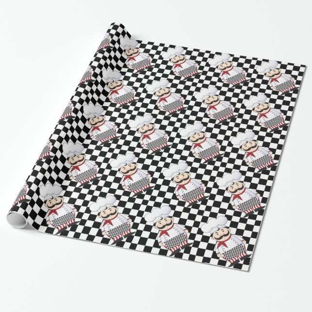 Papel De Regalo Cocinero francés (Desenrollado)