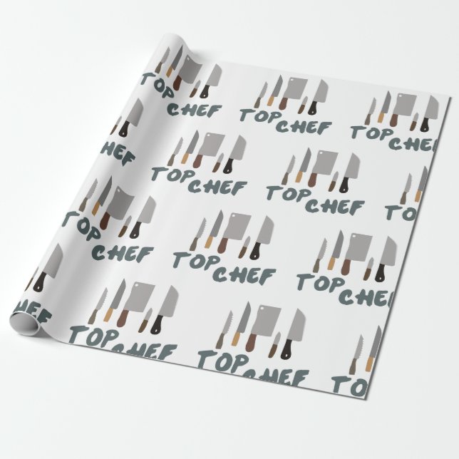 Papel De Regalo Cocinero superior (Desenrollado)
