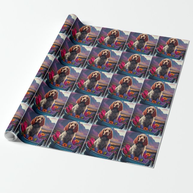 Papel De Regalo Cocker Spaniel en un remo: Una aventura escénica (Desenrollado)