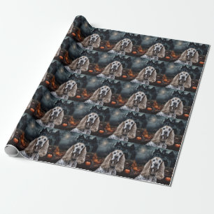 Papel De Regalo Cocker Spaniel Halloween Scary