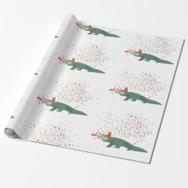 Papel De Regalo Cocodrilo lagarto - Animales que tienen un Fiesta
