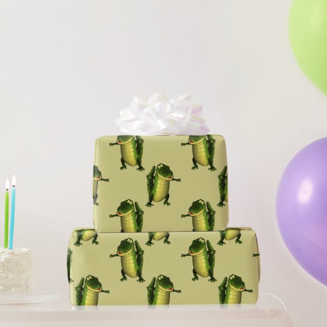 Papel De Regalo Cocodrilos verdes (Subido por el creador)