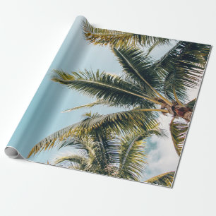 Papel De Regalo Cocoteros verdes