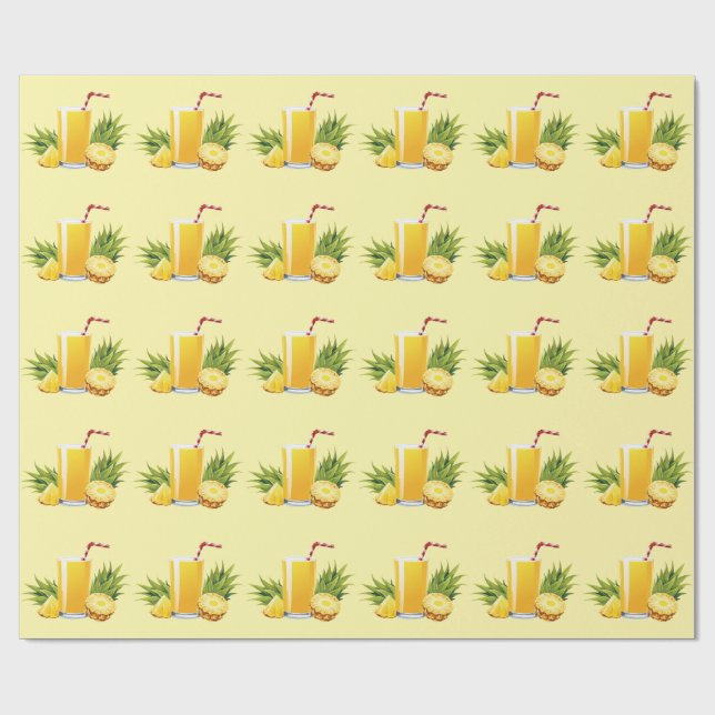 Papel De Regalo cóctel de Piña Colada (Superficie plana)