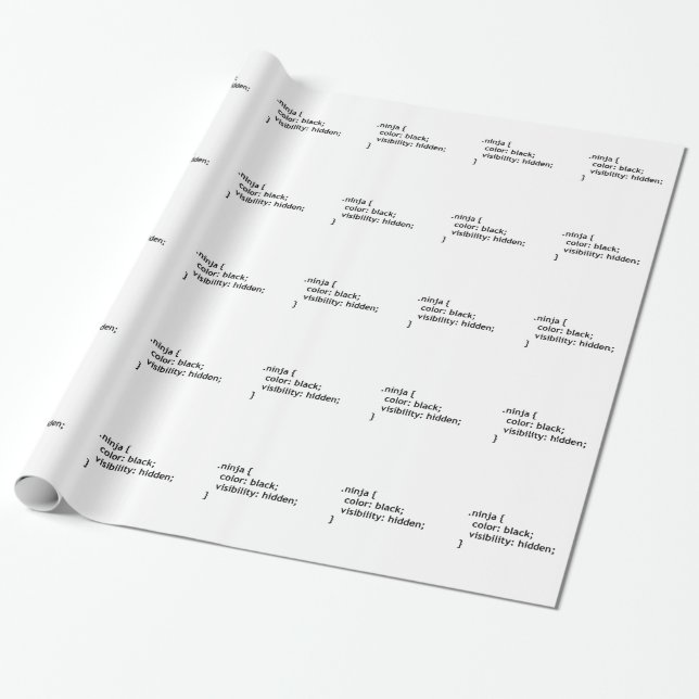 Papel De Regalo código ninja, script (Desenrollado)
