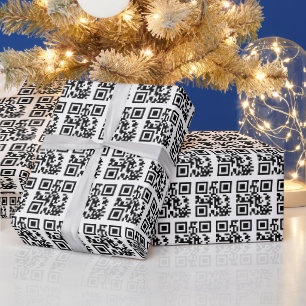 Papel De Regalo Código QR de vacaciones felices