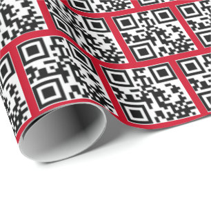 Papel De Regalo Código QR de vacaciones felices