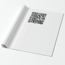 Código QR personalizable negro y blanco Abstracto