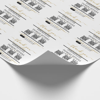 Papel De Regalo Códigos QR de carga y logotipo 3 aplicaciones de p
