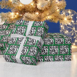 Papel De Regalo Códigos QR de vacaciones felices