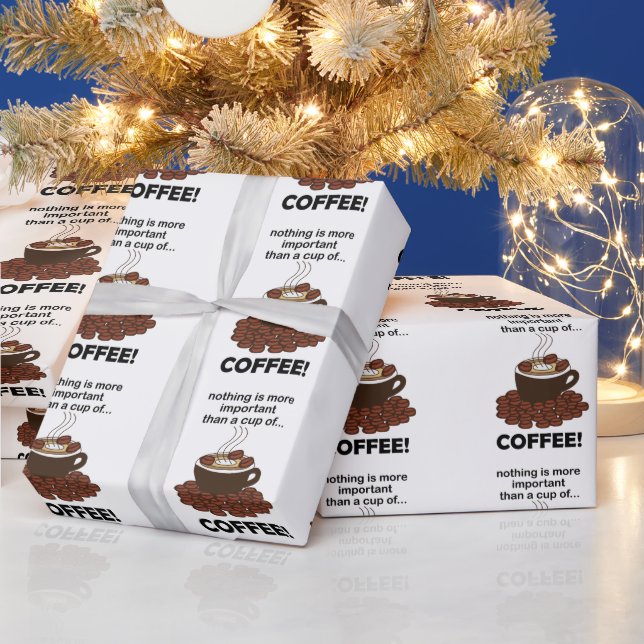 Papel De Regalo Coffee Funny Coffee Lover (Vacaciones)