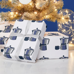 Papel De Regalo Coffee Pot Café Mug Cumpleaños