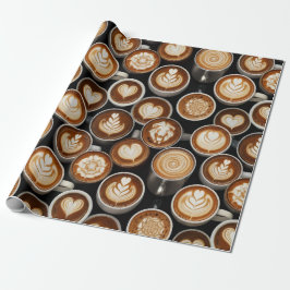 Papel De Regalo Coffee Themed Wrapping Paper