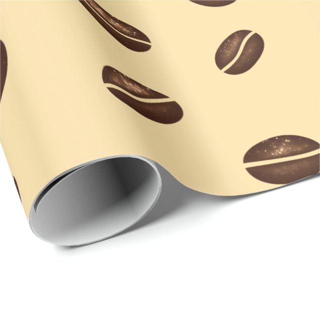 Papel De Regalo Coffee Wrapping Paper (Esquina del rollo)