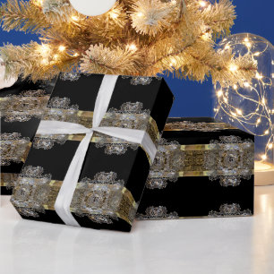 Papel De Regalo Cognac Monograma Belleza brillante