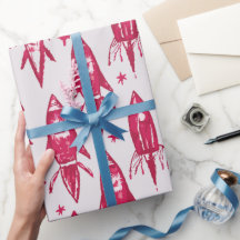 Cohetes espaciales rojos