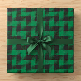 Papel De Regalo Colada de búfalo verde rustico