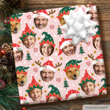 Colage de Fotos de Navidad Divertida Cara Festiva