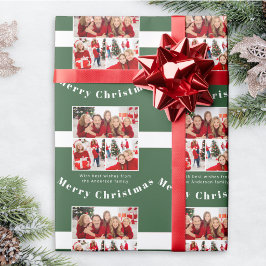 Papel De Regalo Colage de Fotos Familiares Personalizadas Feliz Na