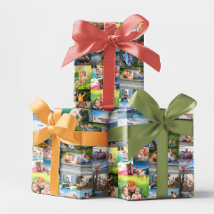 Papel De Regalo Colaje de Fotos Horizontal 40