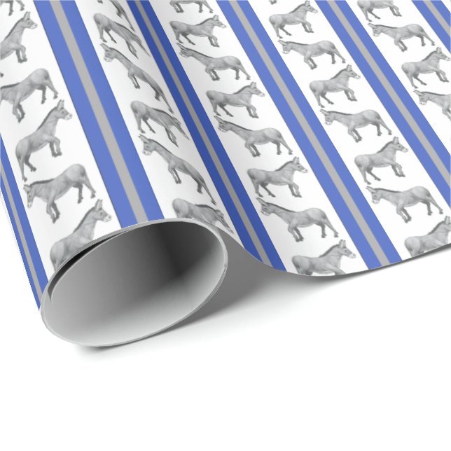 Papel De Regalo Colby College Mules  Wrapping Paper (Esquina del rollo)