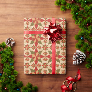 Papel De Regalo Colcha Estrella de Navidad