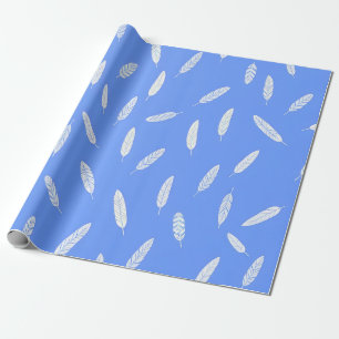 Papel De Regalo Colección Boho de Lujo Plumas Modernas