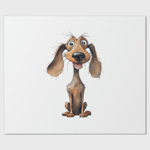 Papel De Regalo Colección de arte de raza de perro de dibujos anim
