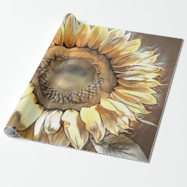 Papel De Regalo Colección de arte moderno Sunflower Mirror