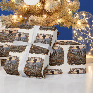 Papel De Regalo Colección de caza del Pointer de pelo corto alemán