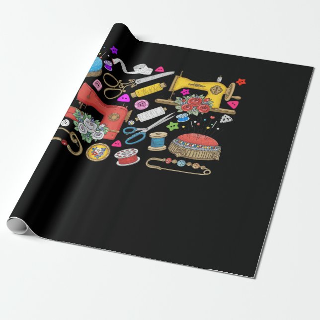 Papel De Regalo Colección de costura (Desenrollado)