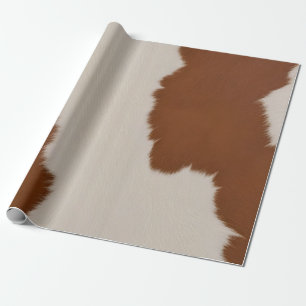 Papel De Regalo Colección de cuero de vaca falso elegante de lujo