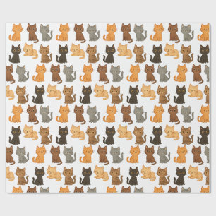 Papel De Regalo Colección de gatitos divertidos