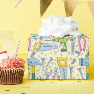 Papel De Regalo Colección de herramientas DIY Doodle