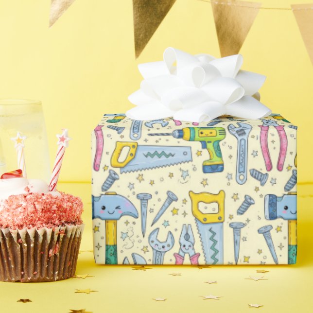 Papel De Regalo Colección de herramientas DIY Doodle (Fiesta de cumpleaños )