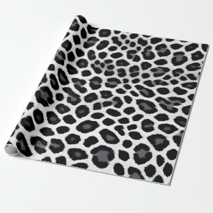 Papel De Regalo Colección de lujo popular de Leopardo Blanco