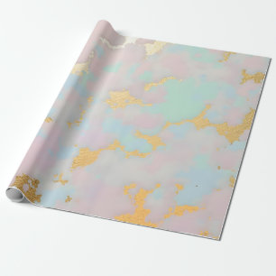 Papel De Regalo Colección de lujo rosa blush menta oro popular