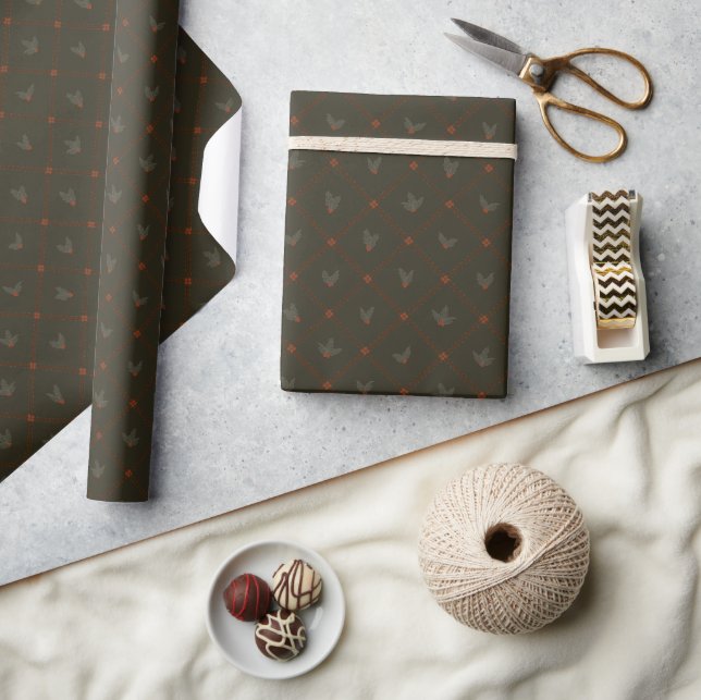 Papel De Regalo Colección de navidades | Holly, Floral, Stripes (Artesanía)