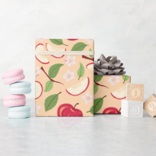 Papel De Regalo Colección de patrones de cesta de frutas - manzana