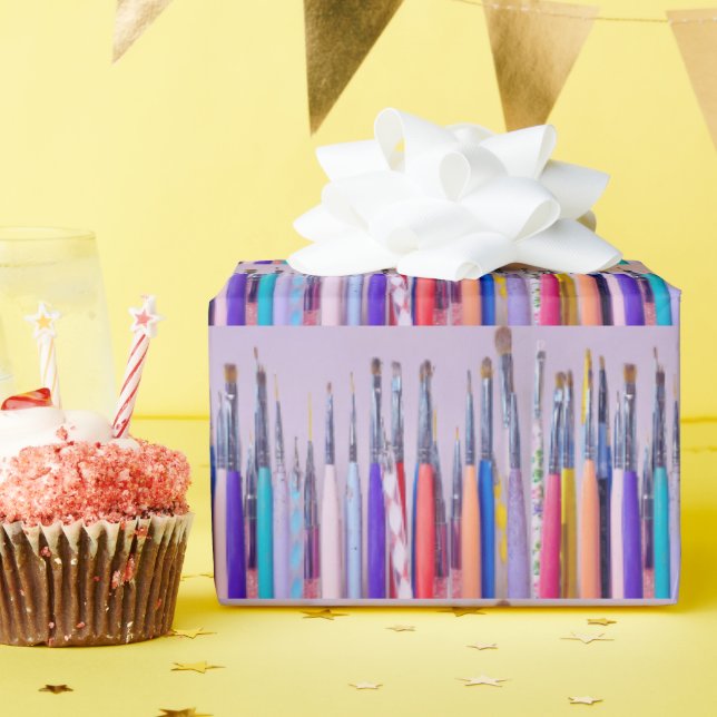 Papel De Regalo Colección de pincel de arte de uñas (Fiesta de cumpleaños )