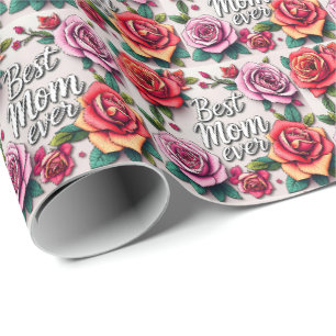 Papel De Regalo Colección de regalos de lujo floral moderna
