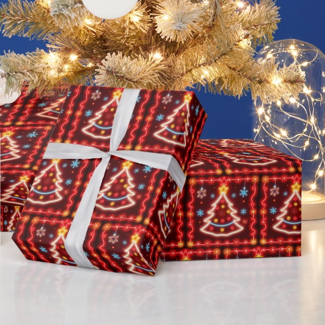 Papel De Regalo Colección de vacaciones de Navidades populares neo (Vacaciones)