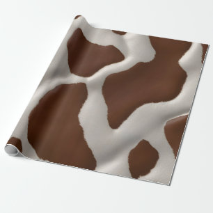 Papel De Regalo Colección Elegante de Cuero de Vaca de Lujo Falso
