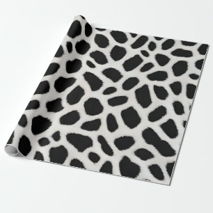 Papel De Regalo Colección elegante de Leopardo Blanco de lujo