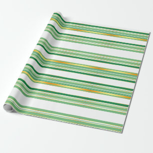 Papel De Regalo Colección Linen Luxury Popular Green Gold Texture