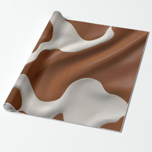 Papel De Regalo Colección moderna de cuero de vaca falso elegante