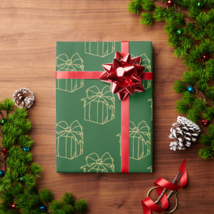 Papel De Regalo Colección Navidades simples - presente