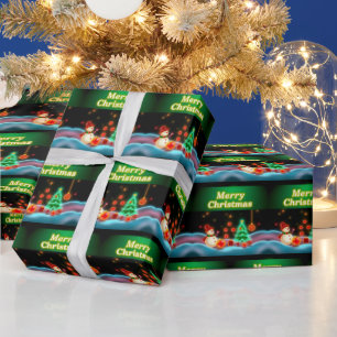 Papel De Regalo Colección Neon Holiday para Navidades populares