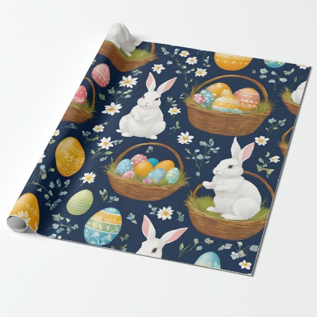 Papel De Regalo Colección popular Bunny Happy Easter (Desenrollado)